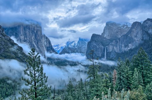 Early spring weather in Yosemite Valley 