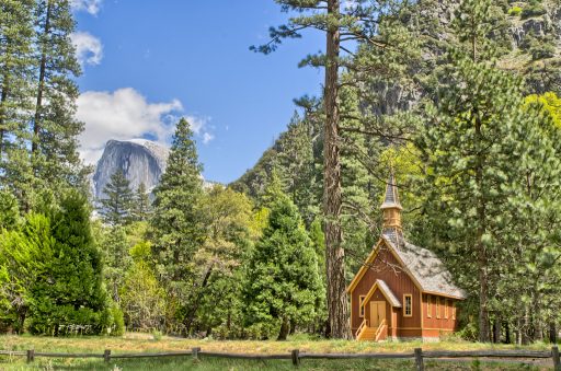 The Yosemite Valley Chapel, Yosemite National Park, CA