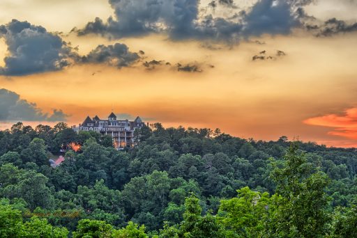 The Crescent Hotel at Sunset